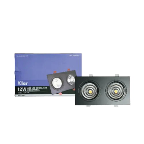 Klar LED COB Directional Downlight Slim Black 12W Warm White.png