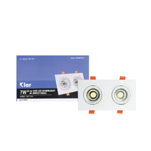 Klar LED COB Directional Downlight Slim White 7W Cool White