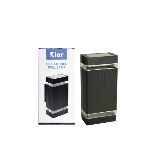 Klar LED OUTDOOR WALL LAMP CASING SQUARE DOUBLE GU10 (1)