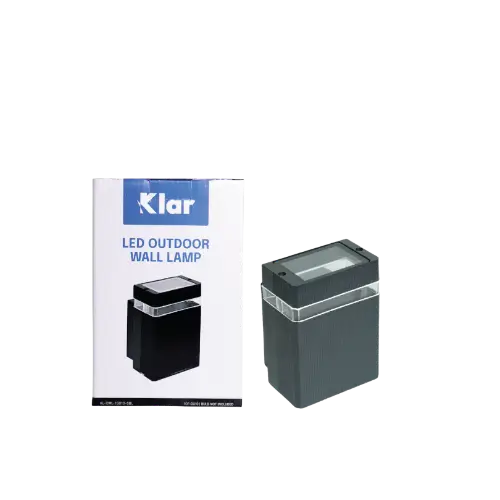 Klar LED OUTDOOR WALL LAMP CASING SQUARE SINGLE GU10 (1)