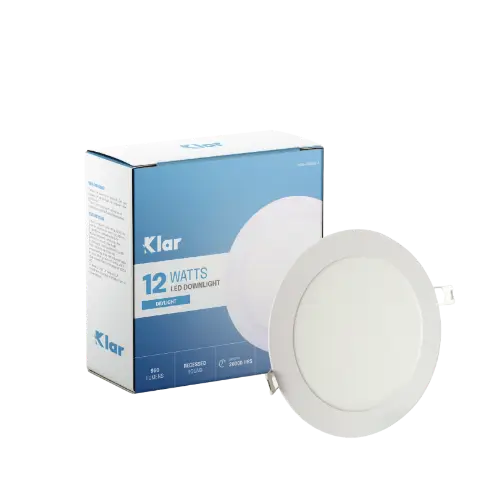 Klar LED Recessed Downlight Round 12W Daylight