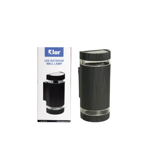 Klar LED OUTDOOR WALL LAMP CASING ROUND DOUBLE GU10