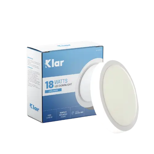 LED Surface Mounted Downlight Round 18W Cool White