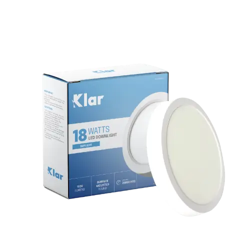 LED Surface Mounted Downlight Round 18W Daylight
