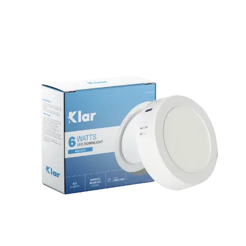 LED Surface Mounted Downlight Round 6W Daylight