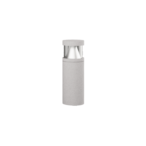 Alvera LED Outdoor Concrete Decorative Bollard Light Light Grey